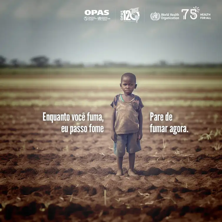Dia Mundial sem Tabaco, 31 de maio de 2023. Imagens da campanha – Organização Pan-Americana de Saúde/OPAS – Arte: OPAS