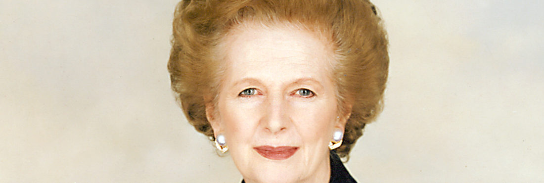 A ex-primeira ministra britânica Margaret Thatcher