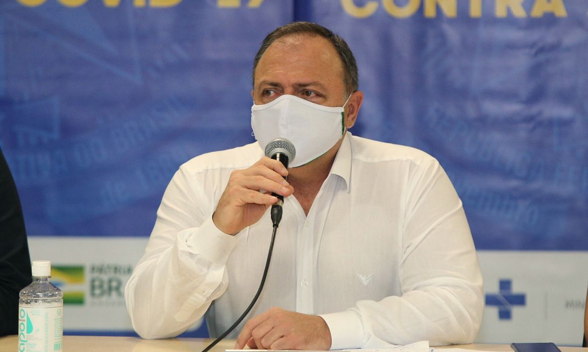 Ministro Eduardo Pazuello em Coletiva sobre ações do Ministério da Saúde no Amazonas para o fortalecimento do enfrentamento da Covid-19.