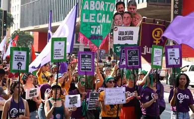 São Paulo (SP), 08/03/2025 - Ato unificado pelo dia internacional de luta da mulher, com o tema 