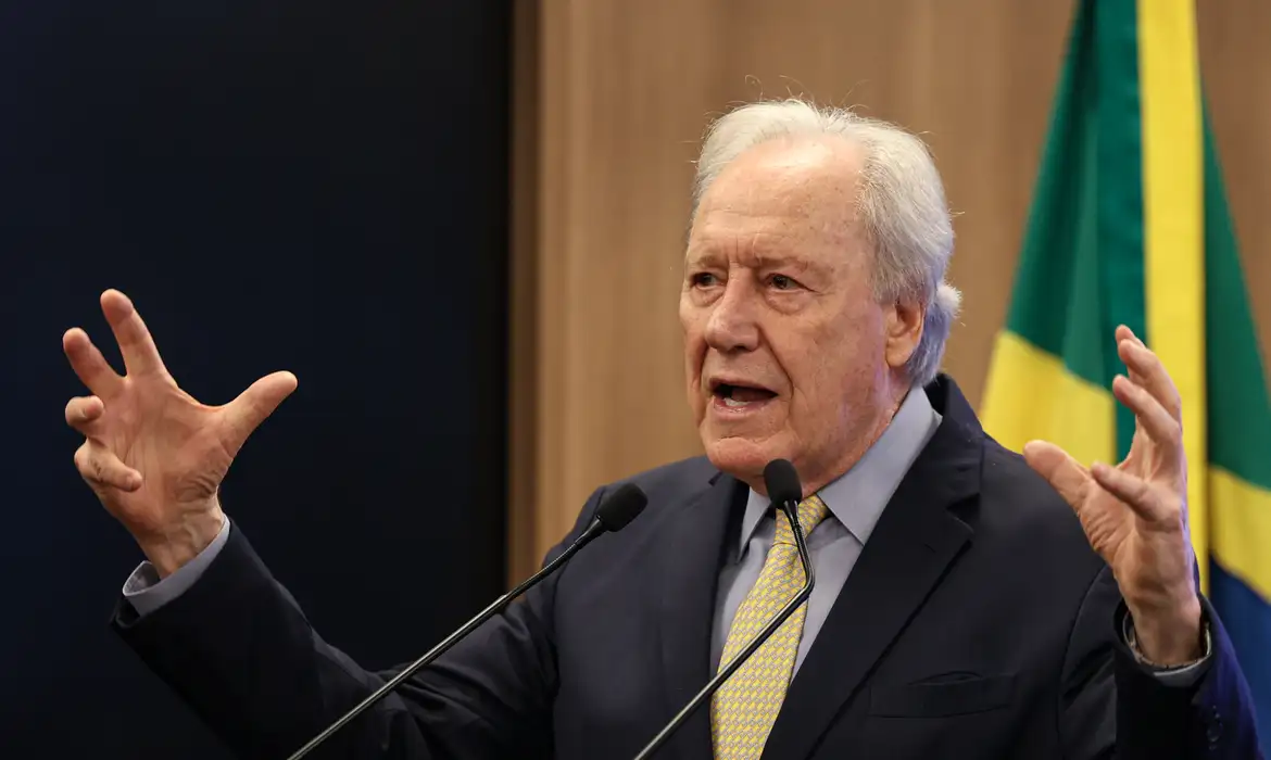 Brasília (DF), 22/10/2025 - O ministro da Justiça e Segurança Pública, Ricardo Lewandowski, durante cerimônia para o anúncio do Programa Município Mais Seguro. Foto: Marcelo Camargo/Agência Brasil