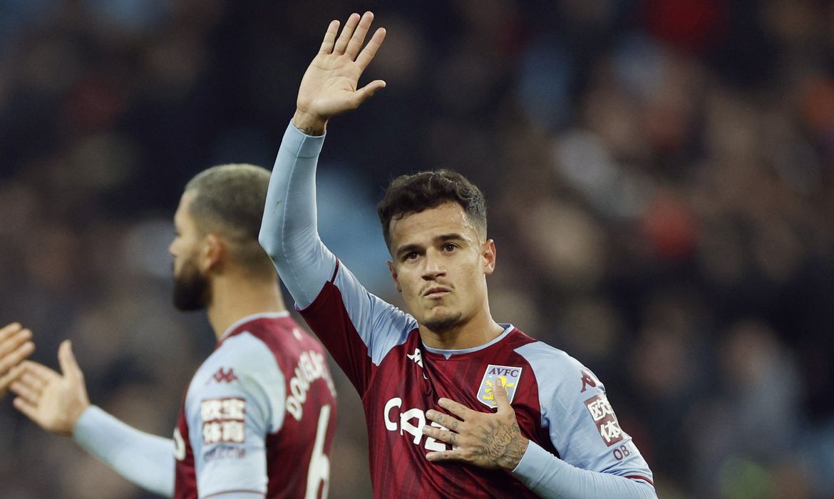 Philippe Coutinho faz gol na estreia no Aston Villa - premier league