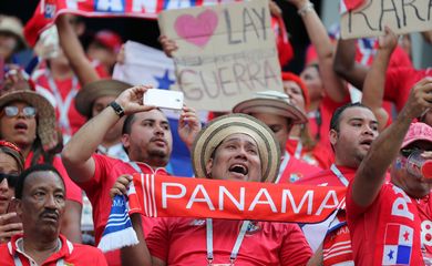 Soccer Football - World Cup - Group G - England vs Panama - Nizhny Novgorod Stadium, Nizhny Novgorod, Russia - June 24, 2018   Panama fans inside the stadium before the match    REUTERS/Lucy Nicholson