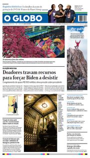 Capa do Jornal O Globo Edição 2024-07-13