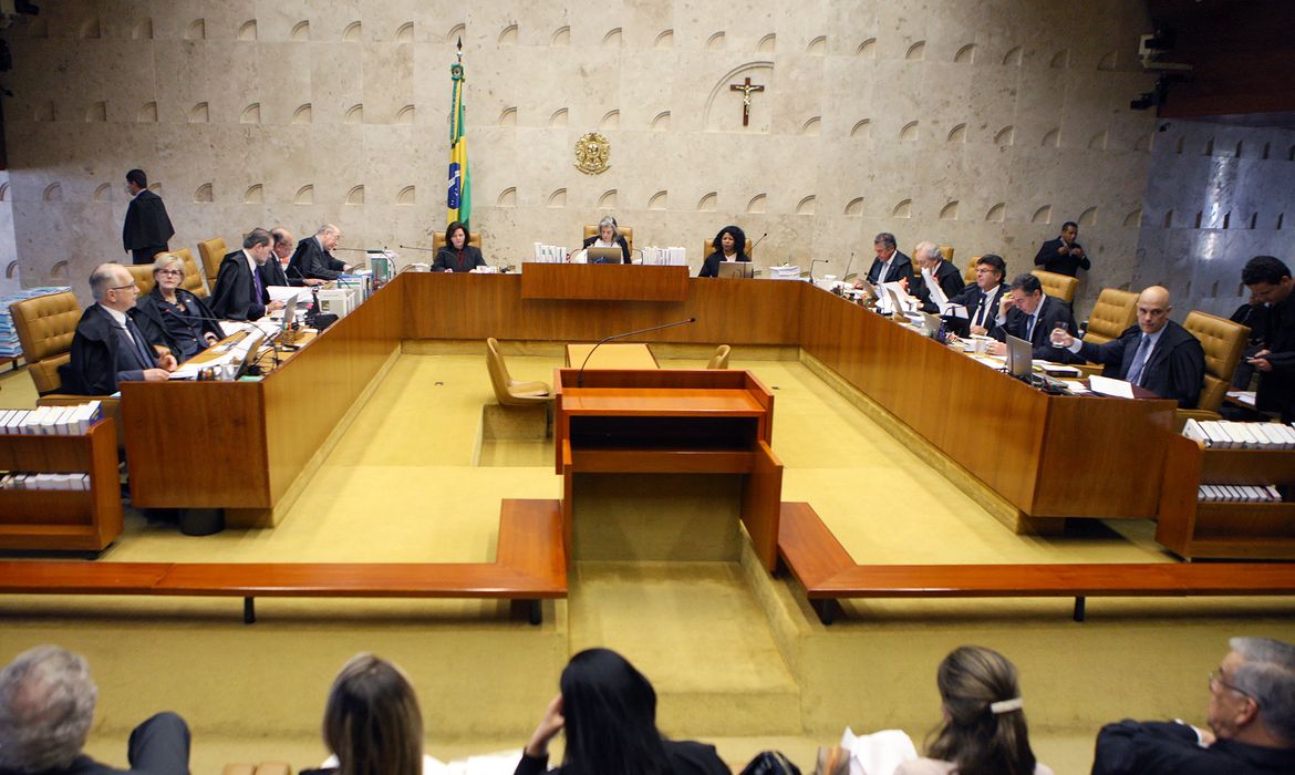 Brasília - Sessão do Supremo Tribunal Federal (STF) para decidir se parlamentares podem ser afastados do mandato por meio decisões cautelares da Corte e se as medidas podem ser revistas pelo Congresso (Nelson Jr./SCO/STF )
