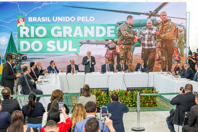 Brasília (DF) 09/04/2024 – O presidente Luiz Inácio Lula da Silva durante anuncio de novas medidas de ajuda e apoio ao Rio Grande do Su
Foto: José Cruz/Agência Brasil