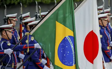 Presidente da República, Luiz Inácio Lula da Silva, durante cerimônia de boas-vindas.
Palácio Imperial do Japão.

Foto: Ricardo Stuckert / PR