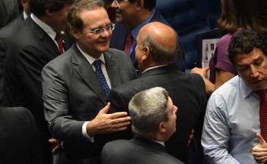 Cerimônia de posse dos senadores eleitos em outubro de 2014 para a 55ª legislatura do Senado Federal (Antônio Cruz/Agência Brasil)