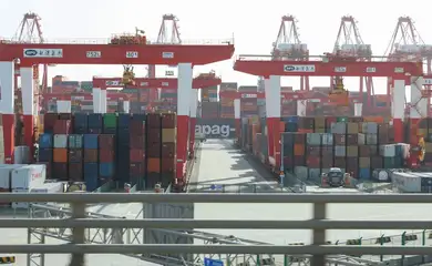 Porto de Yangshan, China
07/02/2025.  Reuters/Go Nakamura/Proibida reprodução