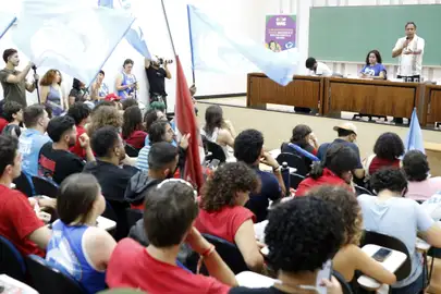 Goiânia (GO), 17/07/2025 - Ex-Ministro Orlando Silva partipa do 60º Congresso da UNE - Congresso da União Nacional dos Estudantes, realizado na UFG. Foto: Bruno Peres/Agência Brasil