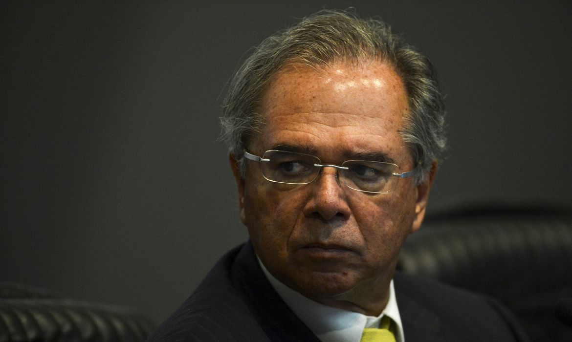  O Ministro da Economia, Paulo Guedes, durante o Seminário Declaração de Direitos de Liberdade Econômica - Debates sobre a MP 881/19. 