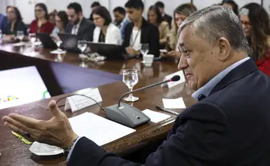 Brasília (DF), 16/04/2026 - O ministro das Relações Institucionais da Presidência da República, José Guimarães, durante café da manhã com jornalistas, no Palácio do Planalto. Foto: Marcelo Camargo/Agência Brasil