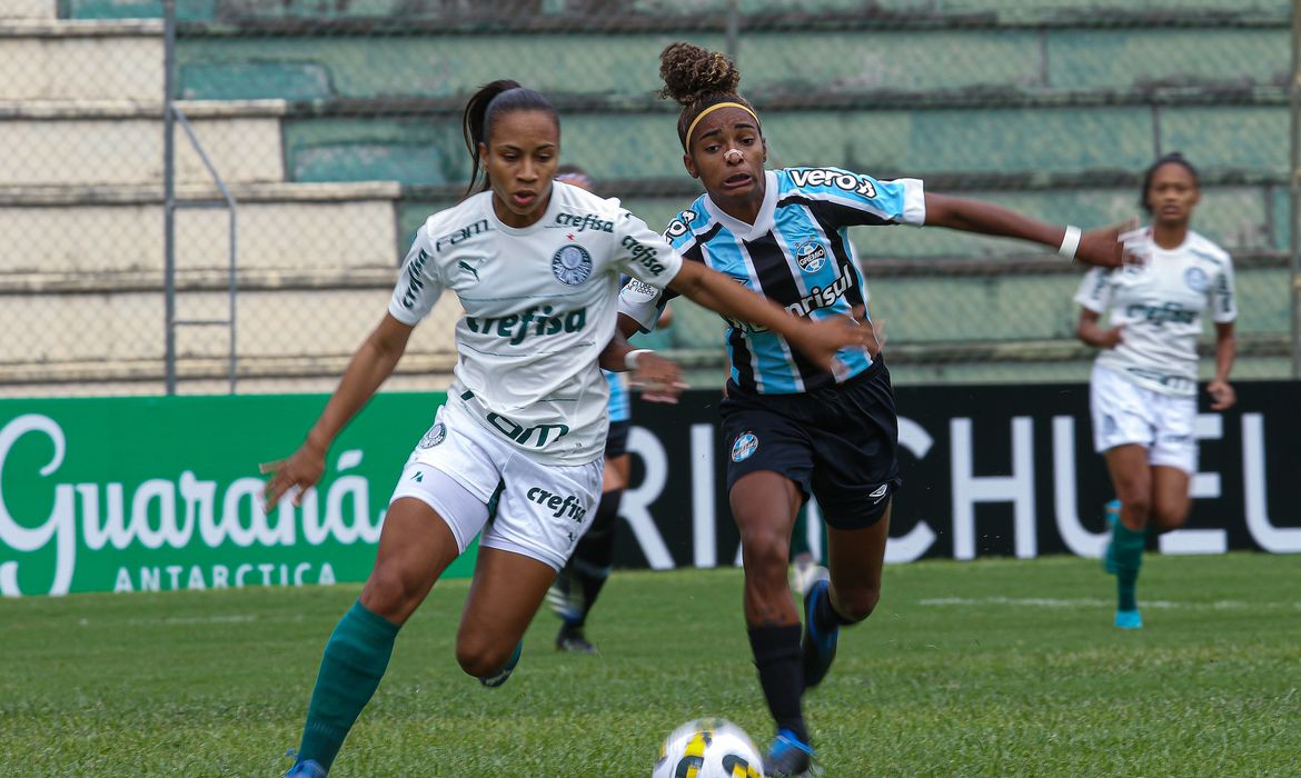 Grêmio empata em 1 a 1 com Palmeiras - Brasileiro Feminino - Gurias Gremistas - Palestrinas