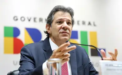 Brasília (DF), 22/05/2025 - O ministro da Fazenda, Fernando Haddad, durante divulgação dos dados do Relatório de Avaliação de Receitas e Despesas Primárias do 2º bimestre de 2025. Foto: Valter Campanato/Agência Brasil