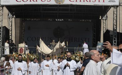 São Paulo (SP), 19/06/2025 -  Solenidade de Corpus Christi na Catedral da Sé, presidida pelo Cardeal Odilo Scherer.  Foto: Paulo Pinto/Agência Brasil
