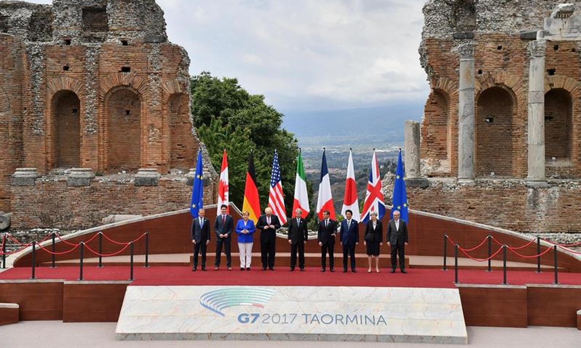 Líderes do G7 se reúnem em Taormina, na Itália