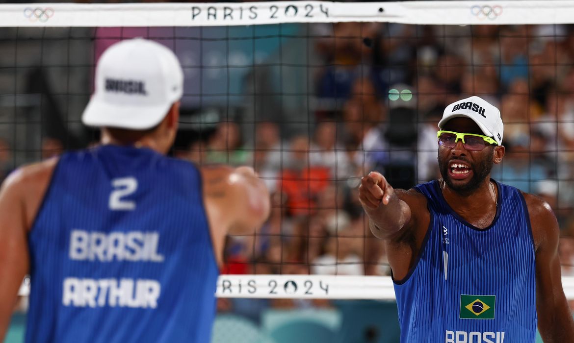 Evandro e Arthur Lanci, vôlei de praia, paris