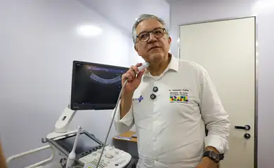 Brasília (DF) 23/10/2025 - O ministro da Saúde, Alexandre Padilha, lança a carreta de saúde da mulher do programa Agora Tem Especialistas no estacionamento do Hospital Regional de Ceilândia, cidade satélite de Brasília Foto: Fabio Rodrigues-Pozzebom/ Agência Brasil