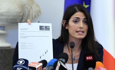 Prefeita de Roma, Virginia Raggi, anunciou a retirada da capital italiana da disputa para sediar os Jogos Olímpicos 2024