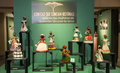 Rio de Janeiro (RJ), 23/05/2025 – Exposição Bonecas que contam histórias – Saberes das mulheres do Quilombo São José da Serra no Centro Nacional de Folclore e Cultura Popular, no Catete, zona sul da capital fluminense. Foto: Tomaz Silva/Agência Brasil