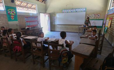 Comunidade de Mentai - Escola Municipal de Ensino Fundamental São Sebastião (José Cruz /Agência Brasil)