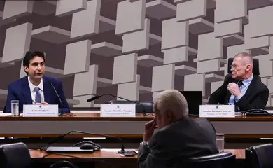 Brasília-DF – 08/04/2026 – O presidente do Banco Central, Gabriel Galípolo, na CPI do Crime Organizado. Foto: Lula Marques/ Agência Brasil.