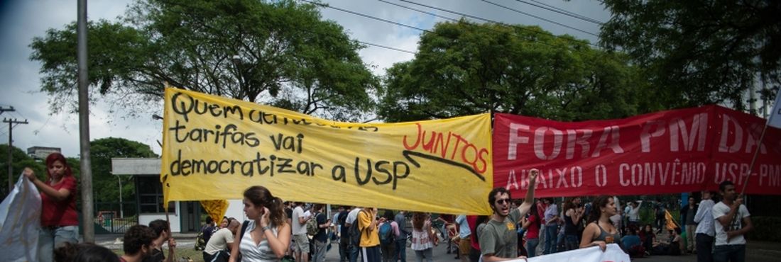 Protesto na Universidade de São Paulo 18/10