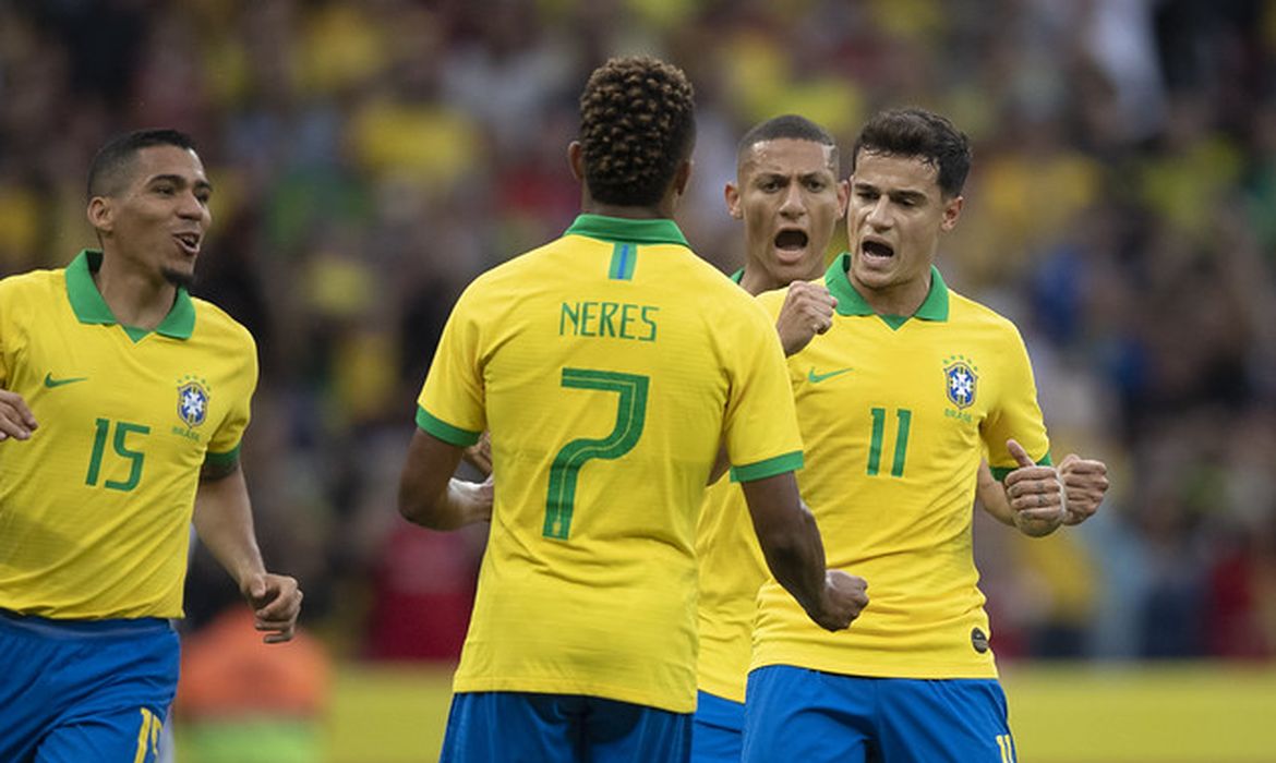 Brasil faz jogo amistoso contra a seleção de Honduras, no Beira-Rio, em Porto Alegre