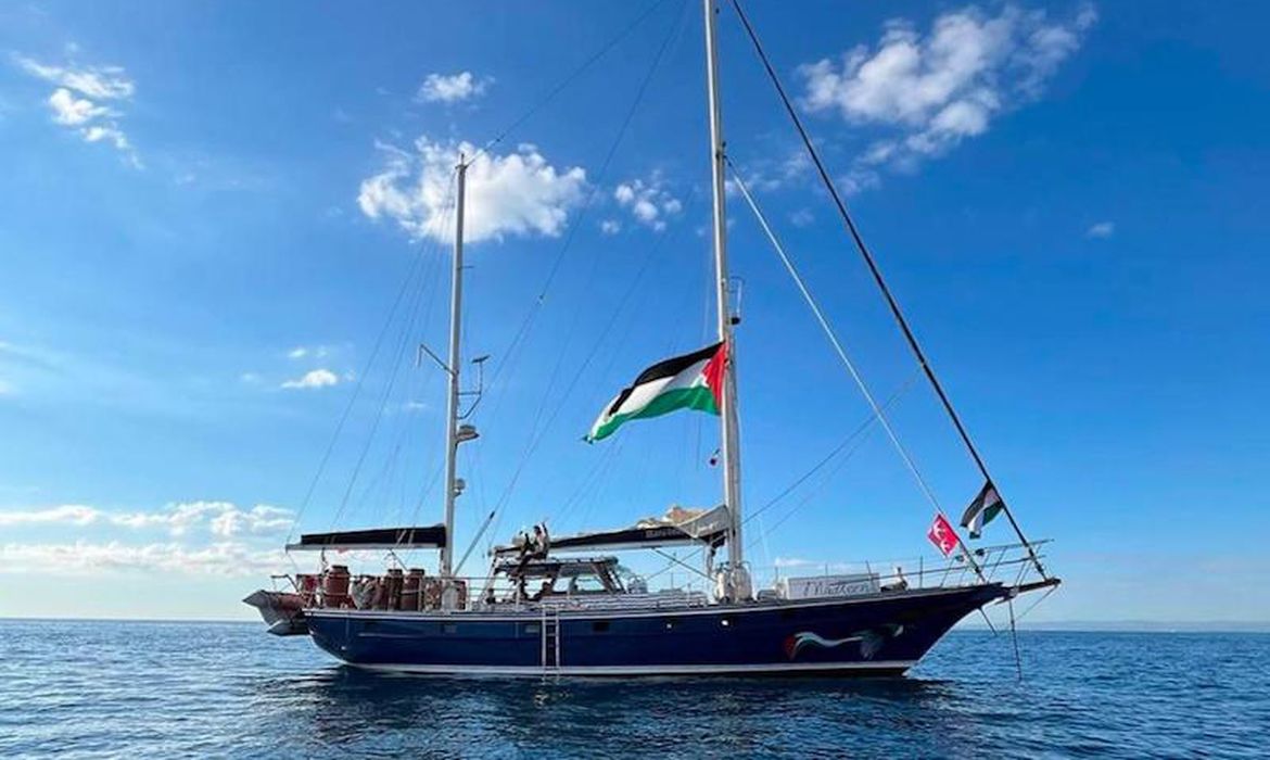 gazafreedomflotilla/Instagram Brasília (DF), 07/06/2025 - Embarcação Madeleine, da Coalizão Flotilha da Liberdade. Foto: gazafreedomflotilla/Instagram