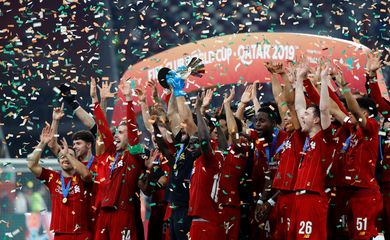Liverpool comemora título do Mundial de Clubes da Fifa 2019