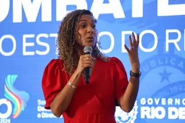 Rio de Janeiro (RJ), 25/07/2024 – A ministra da Igualdade Racial, Anielle Franco, durante Reunião Estratégica de Combate à Fome no estado do Rio de Janeiro, no Palácio Guanabara, na capital fluminense. Foto: Tomaz Silva/Agência Brasil