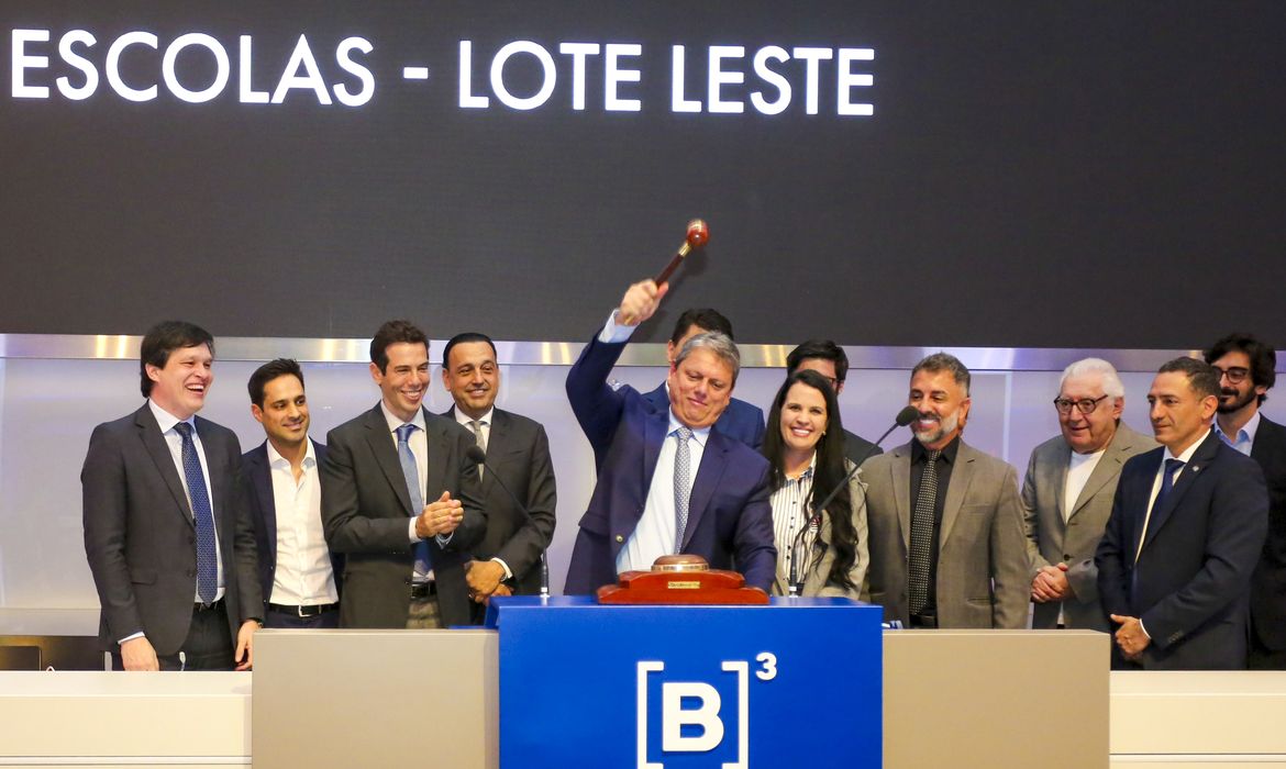 São Paulo (SP), 04/11/2024 - Governador de São Paulo, Tarcísio de Freitas, participa da Maratona de Leilões: Sessão Pública de Leilão da Parceria Público-Privada Novas Escolas - Lote Leste. Foto: Marcelo S. Camargo/Governo do Estado de SP