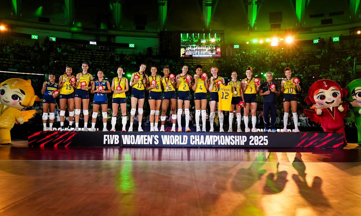 Divulgação/FIVB/Direitos Reservados brasil, japão, mundial, vôlei feminino