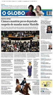 Capa do Jornal O Globo Edição 2024-04-11