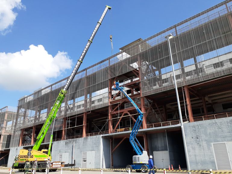 Desmontagem de estrutura do Parque Olímpico
