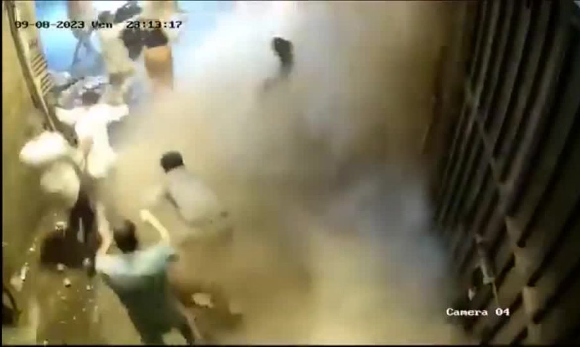 CCTV captures moment earthquake strikes in Marrakech