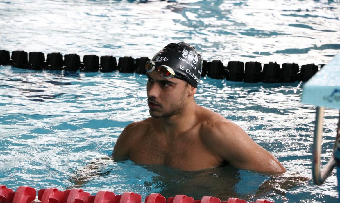 Victor Colonese herdou a medalha de bronze na maratona aquática dos Jogos Panamericanos de Lima 2019.