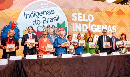 Brasília (DF), 18.04.2024 - Presidente da República, Luiz Inácio Lula da Silva, participa da reunião do Conselho Nacional de Política Indigenista (CNPI), no Palácio da Justiça, em Brasília. Foto: Ricardo Stuckert/PR