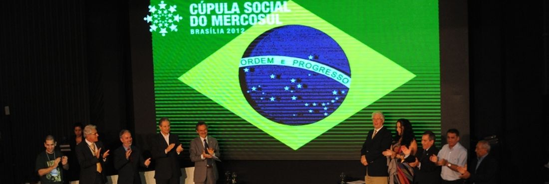 Solenidade de abertura da 14ª Cúpula Social do Mercosul.