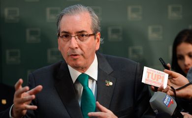 Entrevista coletiva com o presidente da Câmara dos Deputados, Eduardo Cunha (Wilson Dias/Agência Brasil)