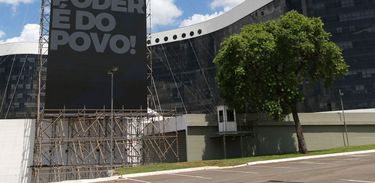Fachada da sede do Tribunal Superior Eleitoral, em Brasília