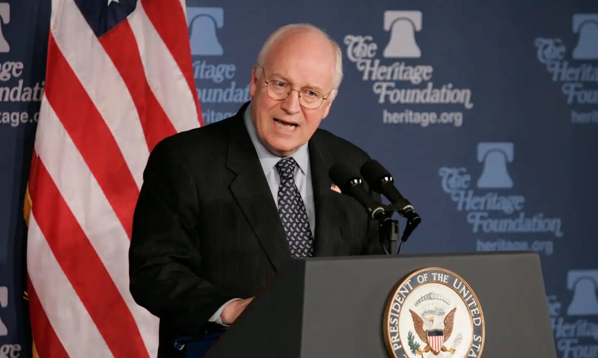 Vice President Dick Cheney speaks at the Heritage Foundation, a conservative think-tank in Washington on Jan. 4, 2006.
