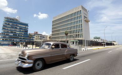 Fachada da Embaixada dos EUA em Havana, Cuba