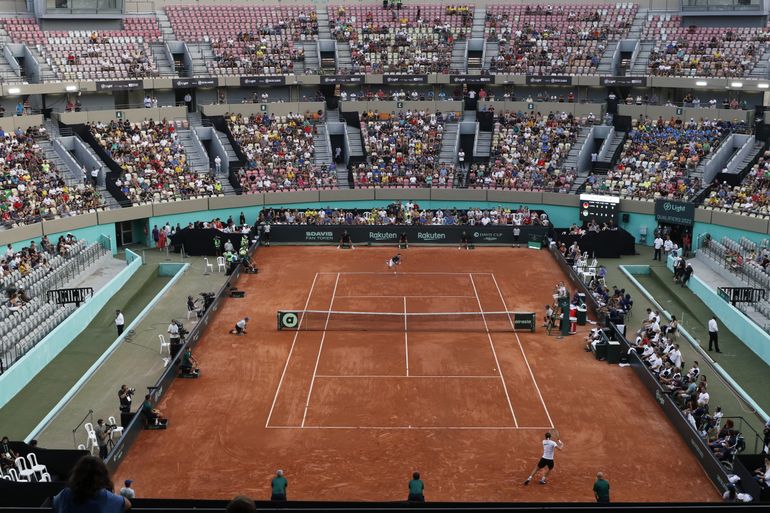 Qualificatória da Copa Davis, entre as seleções da Alemanha e do Brasil no Parque Olímpico.
