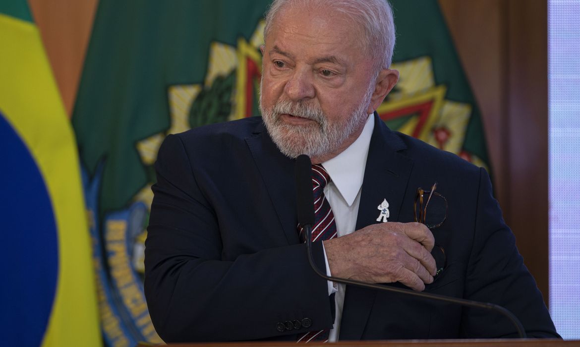 Brasília (DF) 10-04-2023 - O presidente Luiz Inácio Lula da Silva participa no Palácio do Planalto da Reunião ministerial dos 100 dias de governo.
Foto: Joédson Alves/Agência Brasil