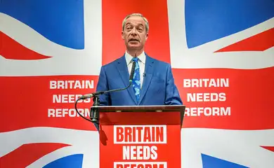 Político britânico Nigel Farage dá entrevista coletiva em Londres
03/06/2024
REUTERS/Maja Smiejkowska