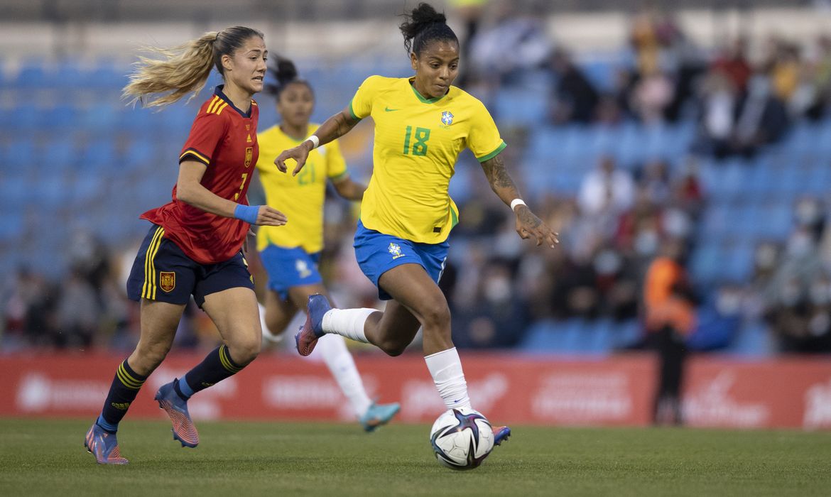 brasil, espanha, futebol feminino