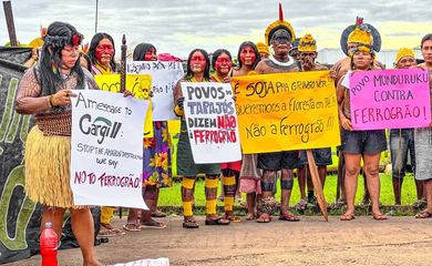 Os parentes denunciaram a ausência de Consulta Prévia Livre e Informada, a fragilidade dos estudos de impacto e os riscos socioambientais da ferrovia. Foto: @CoiabAmazonia/X
