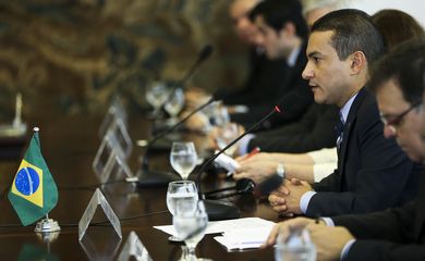 Brasília - O ministro da Indústria, Comércio Exterior e Serviços, Marcos Pereira, durante reunião da Comissão Econômico-comercial Bilateral Brasil-Irã (Marcelo Camargo/Agência Brasil)