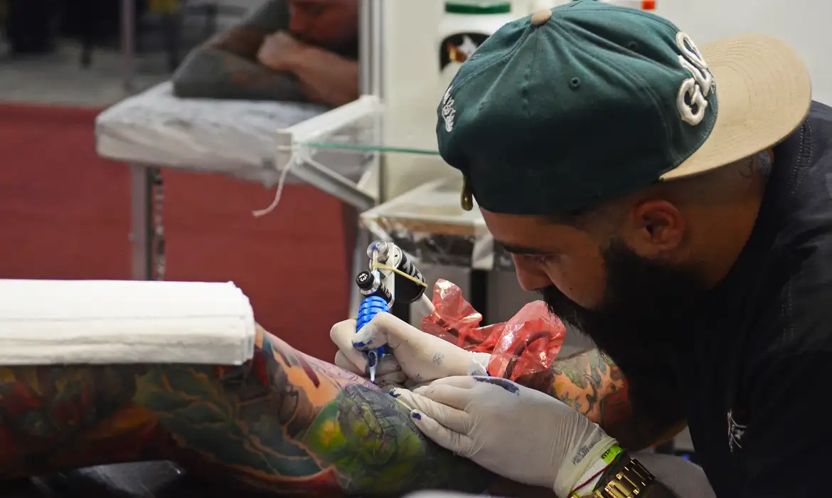 Rovena Rosa/Agência Brasil São Paulo - 7ª edição da Tattoo Week, maior convenção de tatuagem e body piercing do Brasil, no Expo Center Norte (Rovena Rosa/Agência Brasil)
